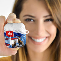 Slovakia Where Eagles Fly AirPods Case Bratislava Castle Chamois Eagle Patriotism