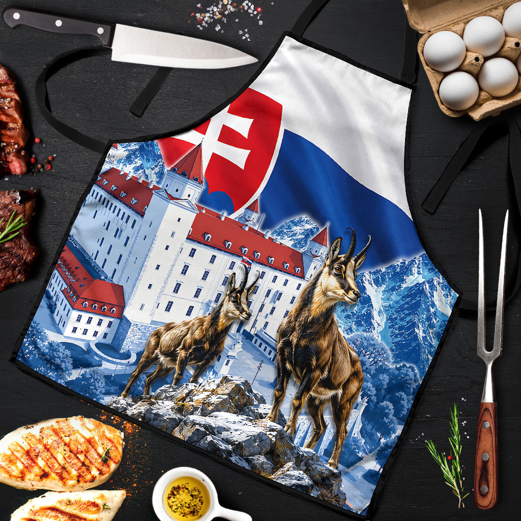 Slovakia Where Eagles Fly Apron Bratislava Castle Chamois Eagle Patriotism