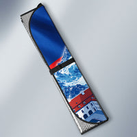 Slovakia Where Eagles Fly Auto Sun Shade Bratislava Castle Chamois Eagle Patriotism