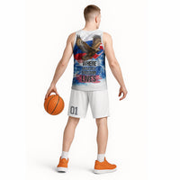 Slovakia Where Eagles Fly Basketball Jersey Bratislava Castle Chamois Eagle Patriotism