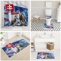Slovakia Where Eagles Fly Bathroom Set Bratislava Castle Chamois Eagle Patriotism