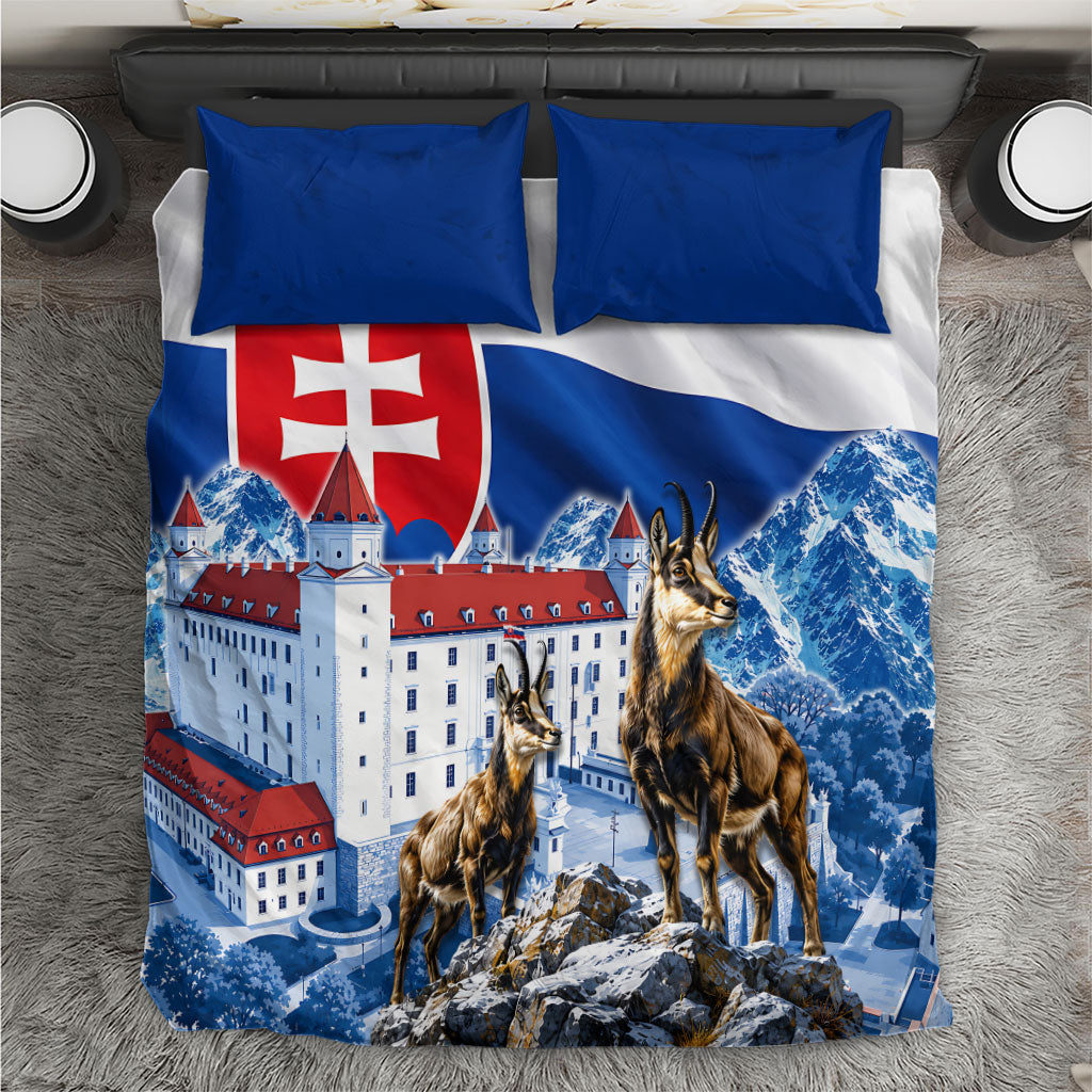 Slovakia Where Eagles Fly Bedding Set Bratislava Castle Chamois Eagle Patriotism