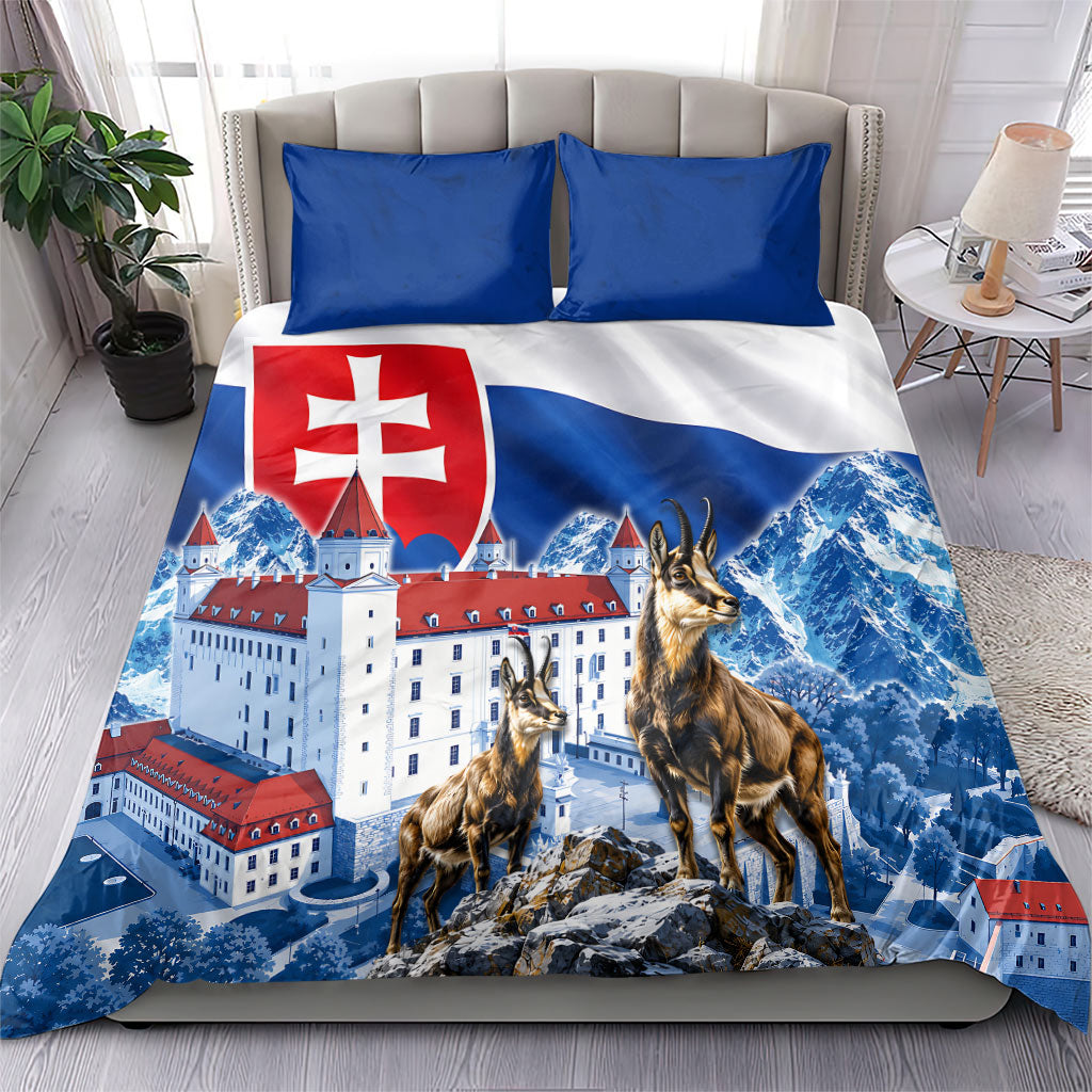 Slovakia Where Eagles Fly Bedding Set Bratislava Castle Chamois Eagle Patriotism