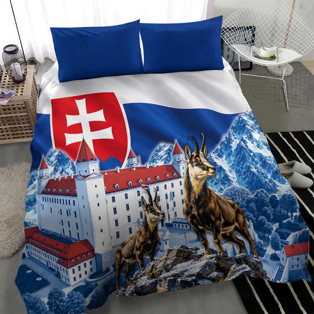 Slovakia Where Eagles Fly Bedding Set Bratislava Castle Chamois Eagle Patriotism