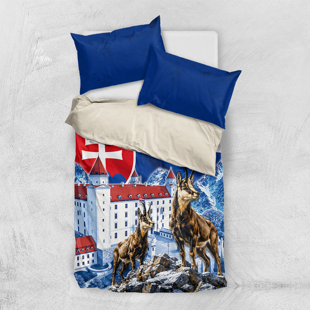 Slovakia Where Eagles Fly Bedding Set Bratislava Castle Chamois Eagle Patriotism