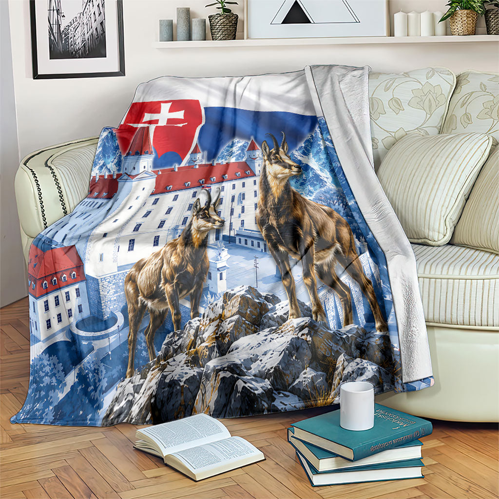 Slovakia Where Eagles Fly Blanket Bratislava Castle Chamois Eagle Patriotism