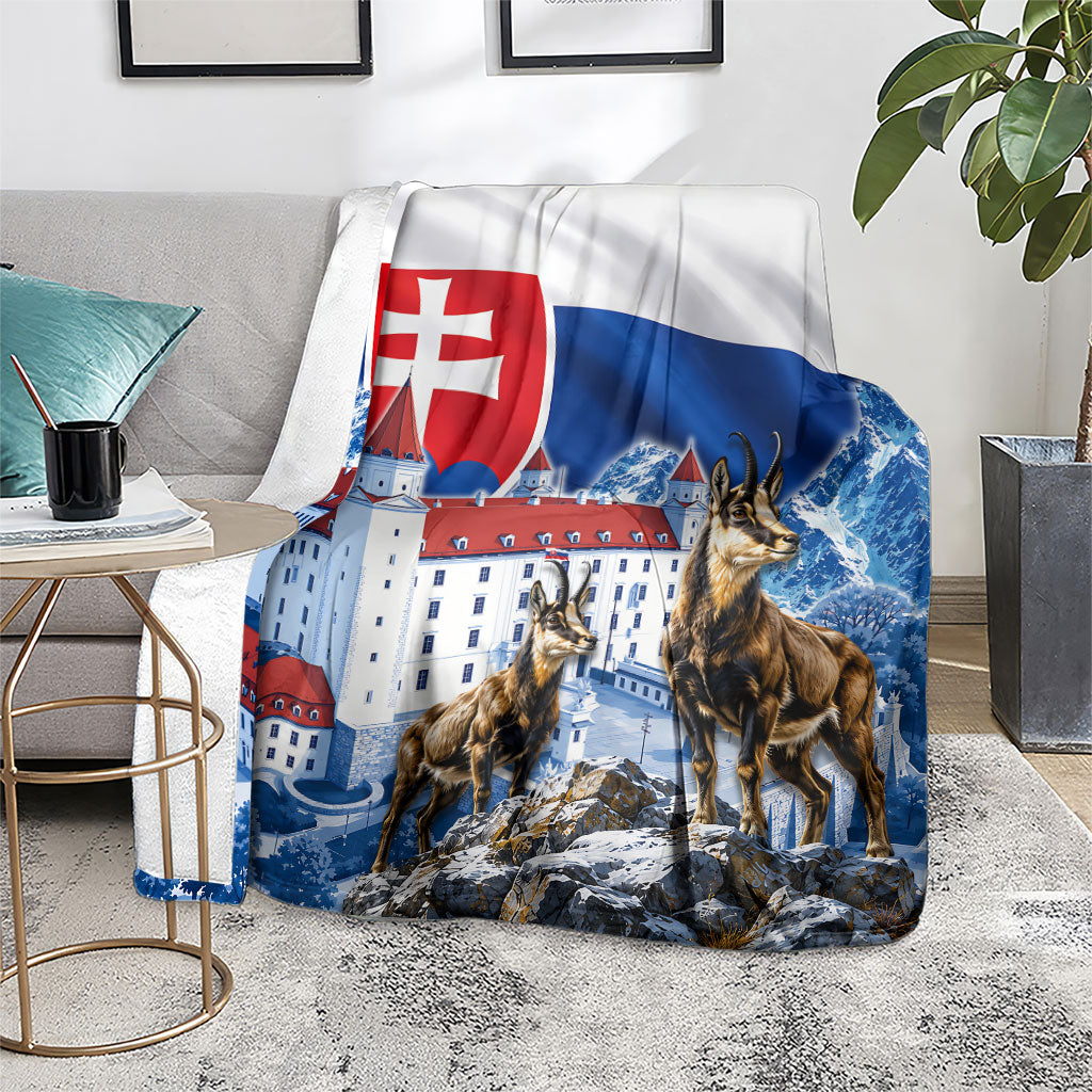 Slovakia Where Eagles Fly Blanket Bratislava Castle Chamois Eagle Patriotism