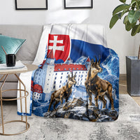 Slovakia Where Eagles Fly Blanket Bratislava Castle Chamois Eagle Patriotism