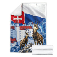 Slovakia Where Eagles Fly Blanket Bratislava Castle Chamois Eagle Patriotism