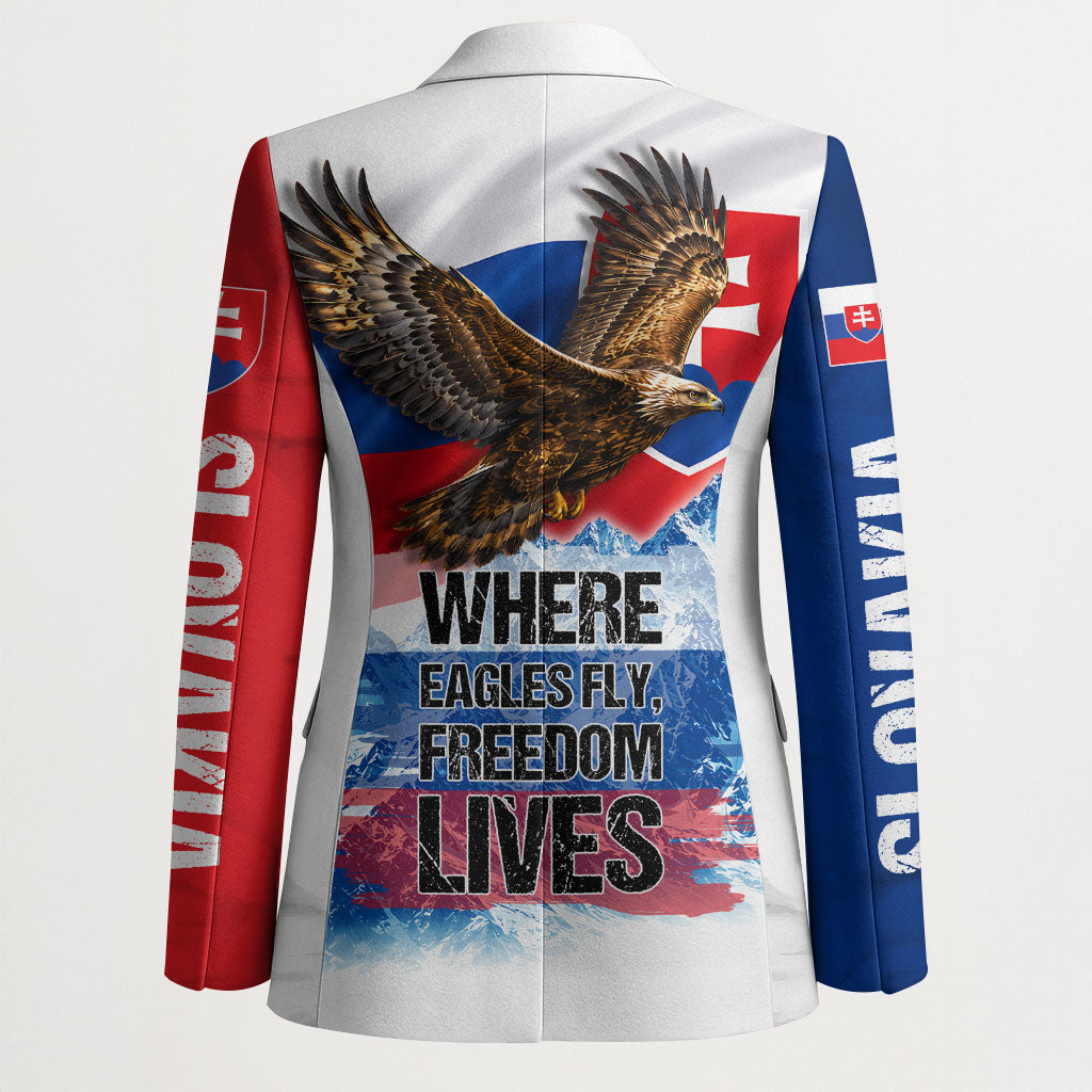 Slovakia Where Eagles Fly Blazer Bratislava Castle Chamois Eagle Patriotism