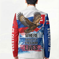 Slovakia Where Eagles Fly Blazer Bratislava Castle Chamois Eagle Patriotism