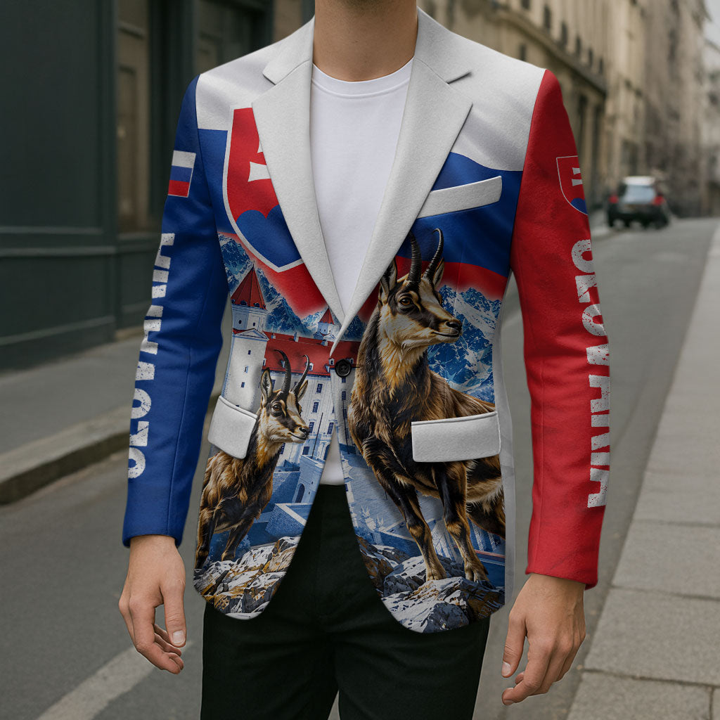Slovakia Where Eagles Fly Blazer Bratislava Castle Chamois Eagle Patriotism