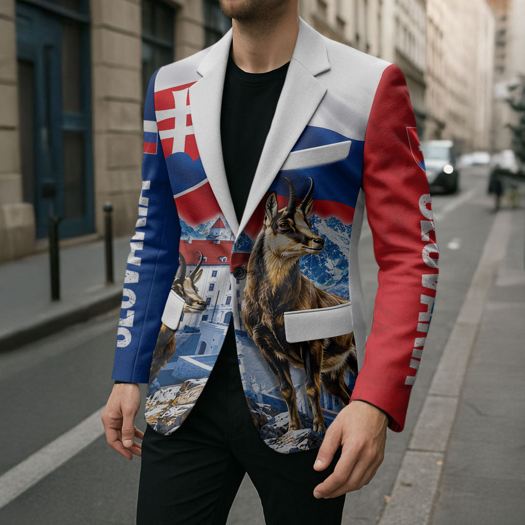 Slovakia Where Eagles Fly Blazer Bratislava Castle Chamois Eagle Patriotism