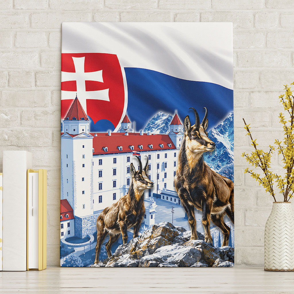 Slovakia Where Eagles Fly Canvas Wall Art Bratislava Castle Chamois Eagle Patriotism