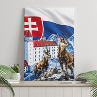 Slovakia Where Eagles Fly Canvas Wall Art Bratislava Castle Chamois Eagle Patriotism