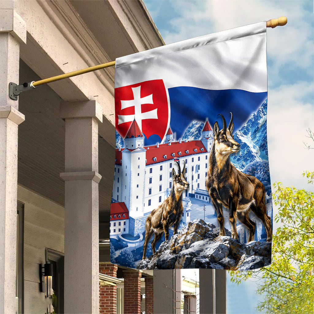 Slovakia Where Eagles Fly Garden Flag Bratislava Castle Chamois Eagle Patriotism