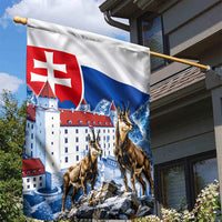 Slovakia Where Eagles Fly Garden Flag Bratislava Castle Chamois Eagle Patriotism