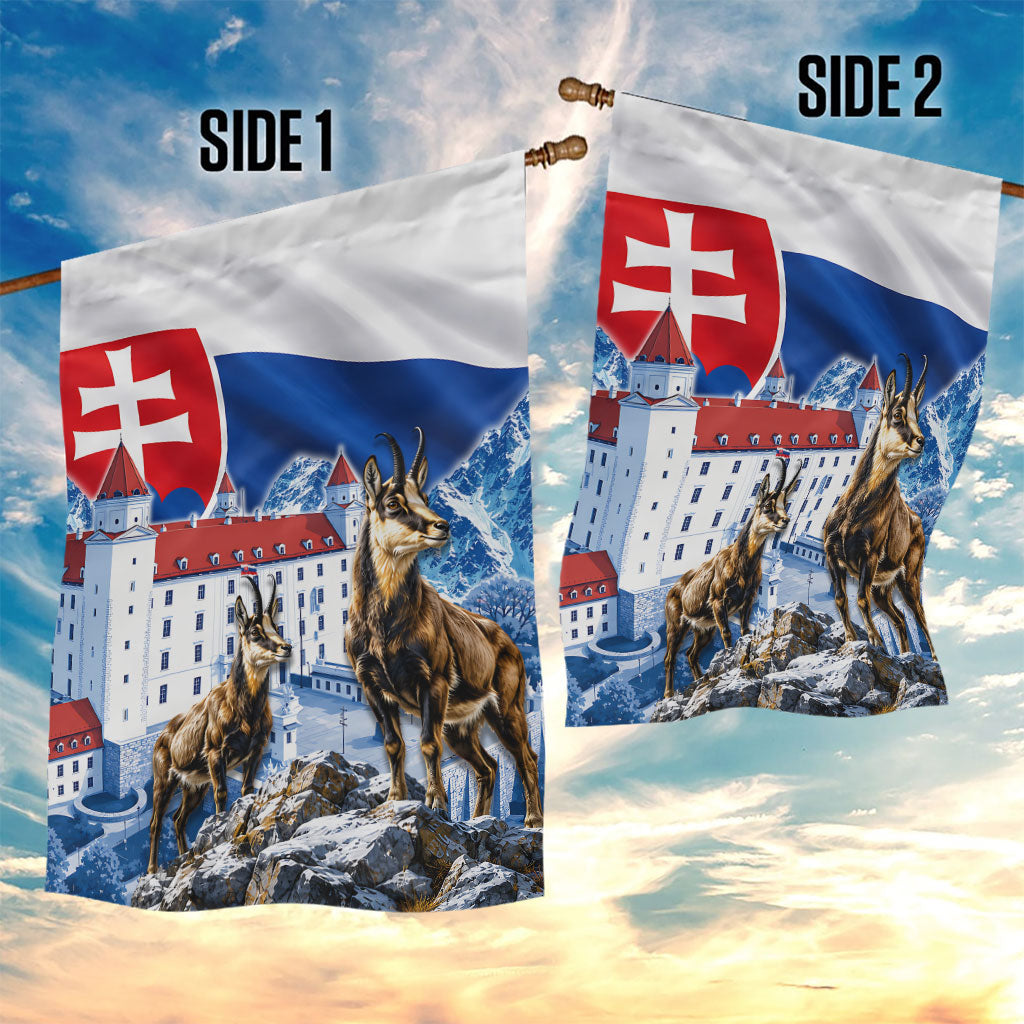 Slovakia Where Eagles Fly Garden Flag Bratislava Castle Chamois Eagle Patriotism