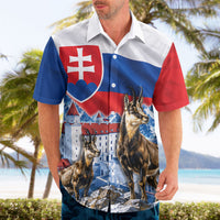 Slovakia Where Eagles Fly Hawaiian Shirt Bratislava Castle Chamois Eagle Patriotism
