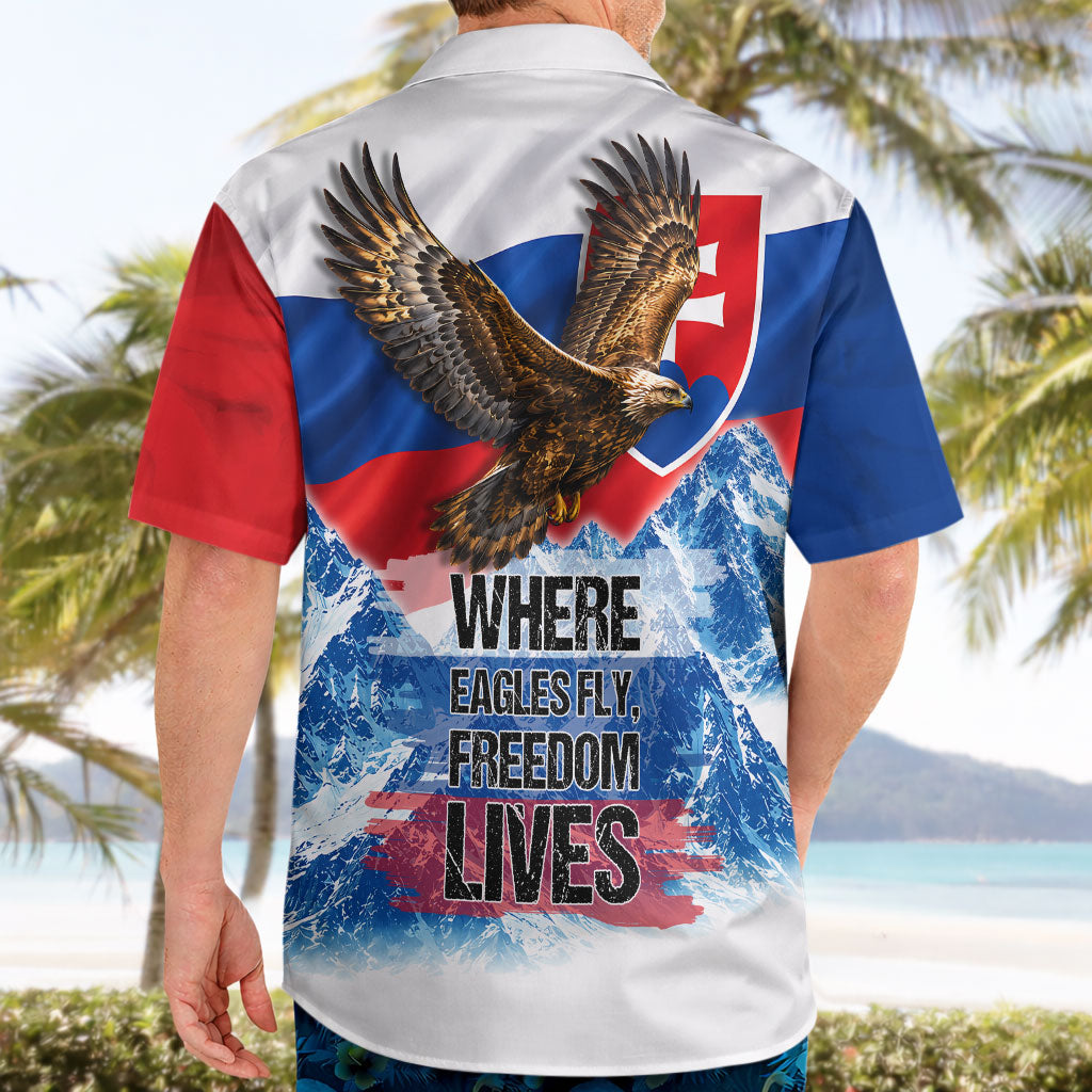 Slovakia Where Eagles Fly Hawaiian Shirt Bratislava Castle Chamois Eagle Patriotism