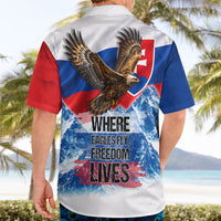 Slovakia Where Eagles Fly Hawaiian Shirt Bratislava Castle Chamois Eagle Patriotism