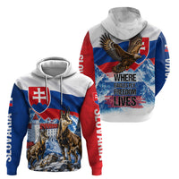 Slovakia Where Eagles Fly Hoodie Bratislava Castle Chamois Eagle Patriotism