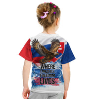 Slovakia Where Eagles Fly Kid T Shirt Bratislava Castle Chamois Eagle Patriotism