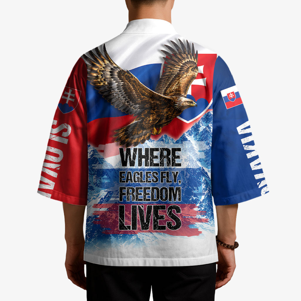 Slovakia Where Eagles Fly Kimono Bratislava Castle Chamois Eagle Patriotism