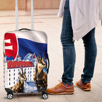 Slovakia Where Eagles Fly Luggage Cover Bratislava Castle Chamois Eagle Patriotism