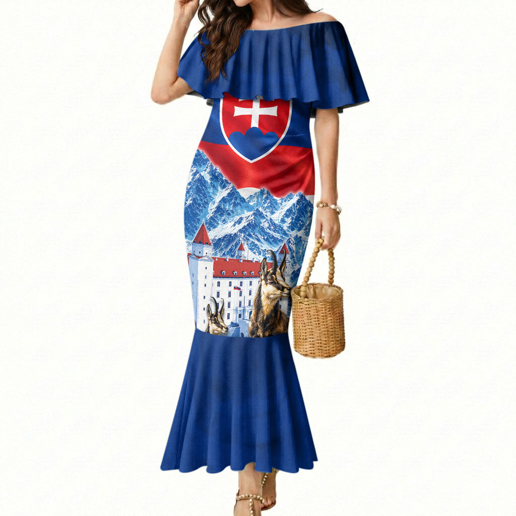Slovakia Where Eagles Fly Mermaid Dress Bratislava Castle Chamois Eagle Patriotism