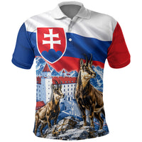 Slovakia Where Eagles Fly Polo Shirt Bratislava Castle Chamois Eagle Patriotism
