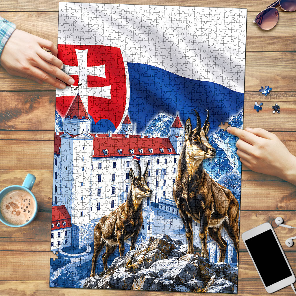 Slovakia Where Eagles Fly Puzzle Bratislava Castle Chamois Eagle Patriotism