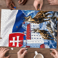 Slovakia Where Eagles Fly Puzzle Bratislava Castle Chamois Eagle Patriotism