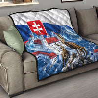 Slovakia Where Eagles Fly Quilt Bratislava Castle Chamois Eagle Patriotism