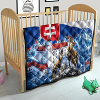 Slovakia Where Eagles Fly Quilt Bratislava Castle Chamois Eagle Patriotism