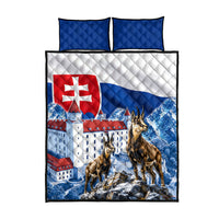 Slovakia Where Eagles Fly Quilt Bed Set Bratislava Castle Chamois Eagle Patriotism