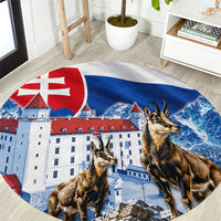 Slovakia Where Eagles Fly Round Carpet Bratislava Castle Chamois Eagle Patriotism