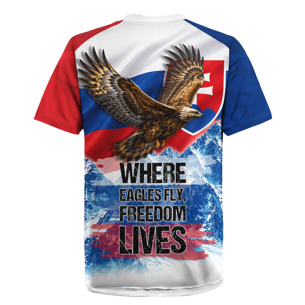 Slovakia Where Eagles Fly Rugby Jersey Bratislava Castle Chamois Eagle Patriotism