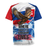 Slovakia Where Eagles Fly Rugby Jersey Bratislava Castle Chamois Eagle Patriotism
