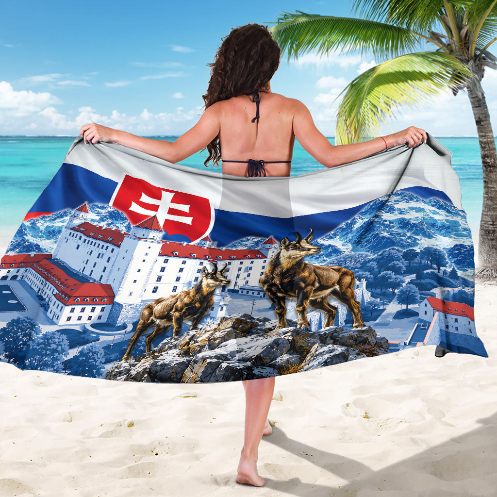 Slovakia Where Eagles Fly Sarong Bratislava Castle Chamois Eagle Patriotism