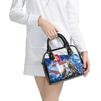 Slovakia Where Eagles Fly Shoulder Handbag Bratislava Castle Chamois Eagle Patriotism