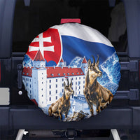 Slovakia Where Eagles Fly Spare Tire Cover Bratislava Castle Chamois Eagle Patriotism