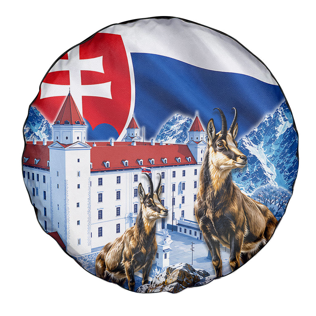 Slovakia Where Eagles Fly Spare Tire Cover Bratislava Castle Chamois Eagle Patriotism