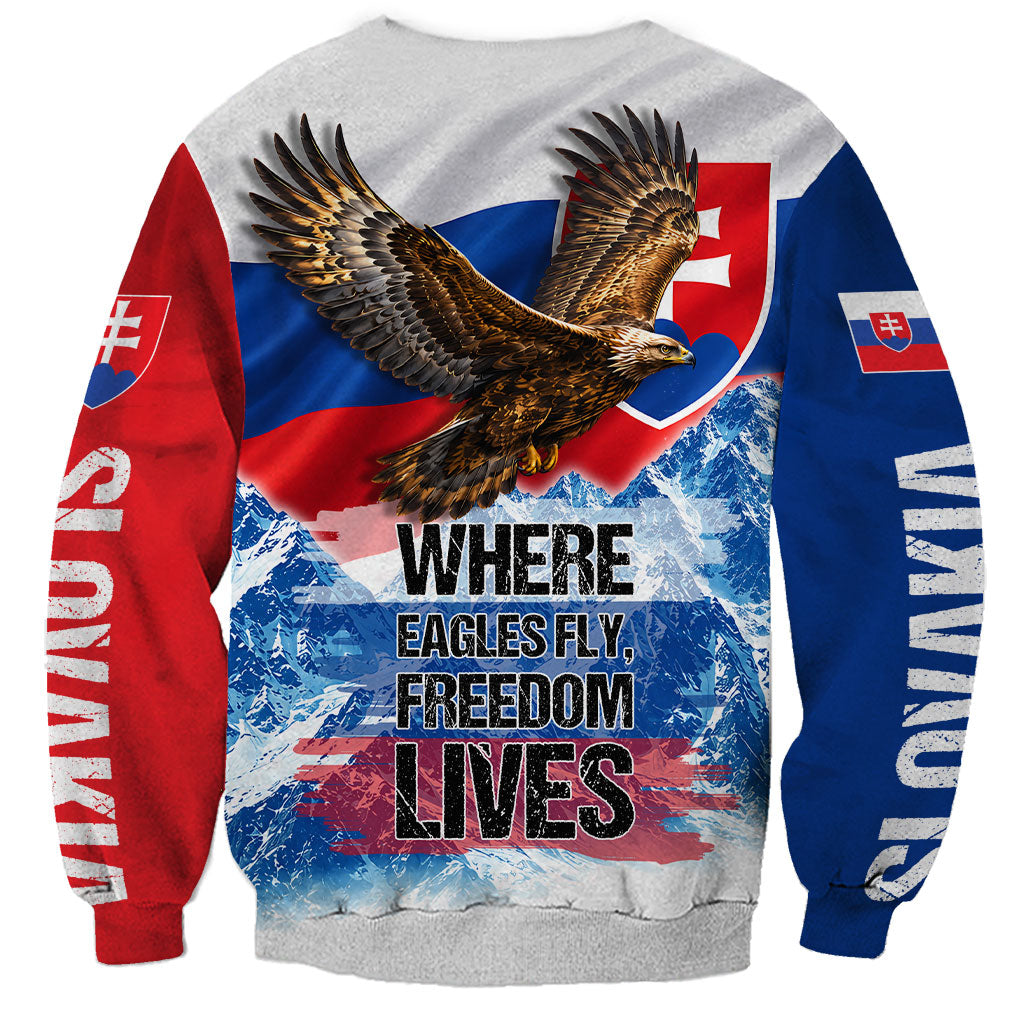 Slovakia Where Eagles Fly Sweatshirt Bratislava Castle Chamois Eagle Patriotism