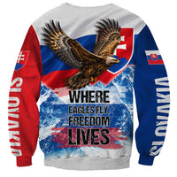 Slovakia Where Eagles Fly Sweatshirt Bratislava Castle Chamois Eagle Patriotism
