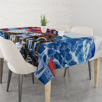 Slovakia Where Eagles Fly Tablecloth Bratislava Castle Chamois Eagle Patriotism