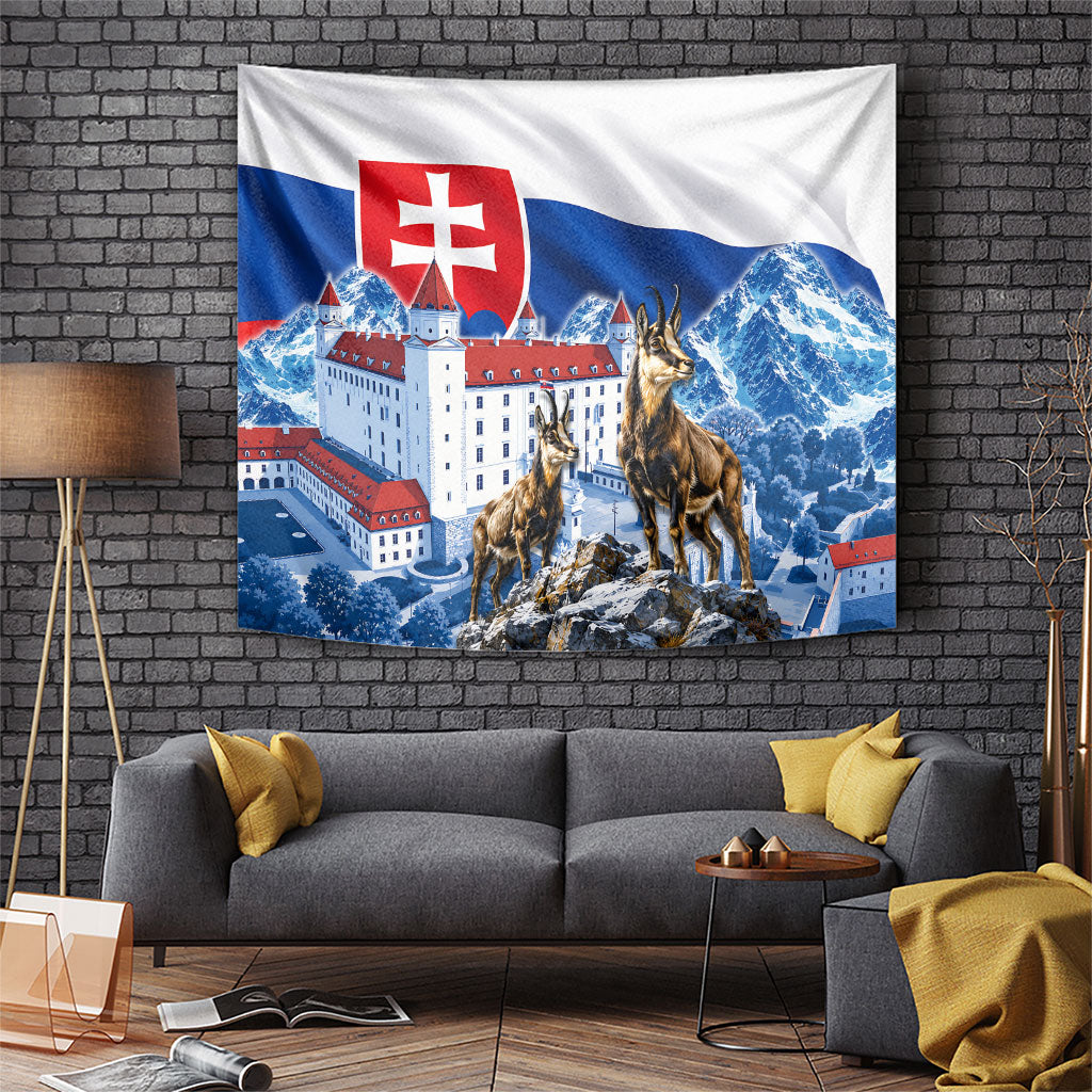 Slovakia Where Eagles Fly Tapestry Bratislava Castle Chamois Eagle Patriotism