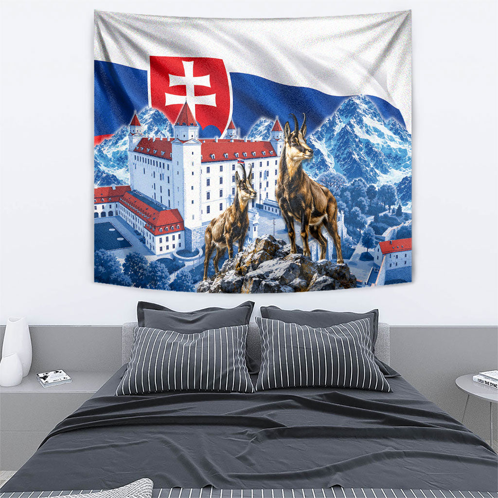 Slovakia Where Eagles Fly Tapestry Bratislava Castle Chamois Eagle Patriotism