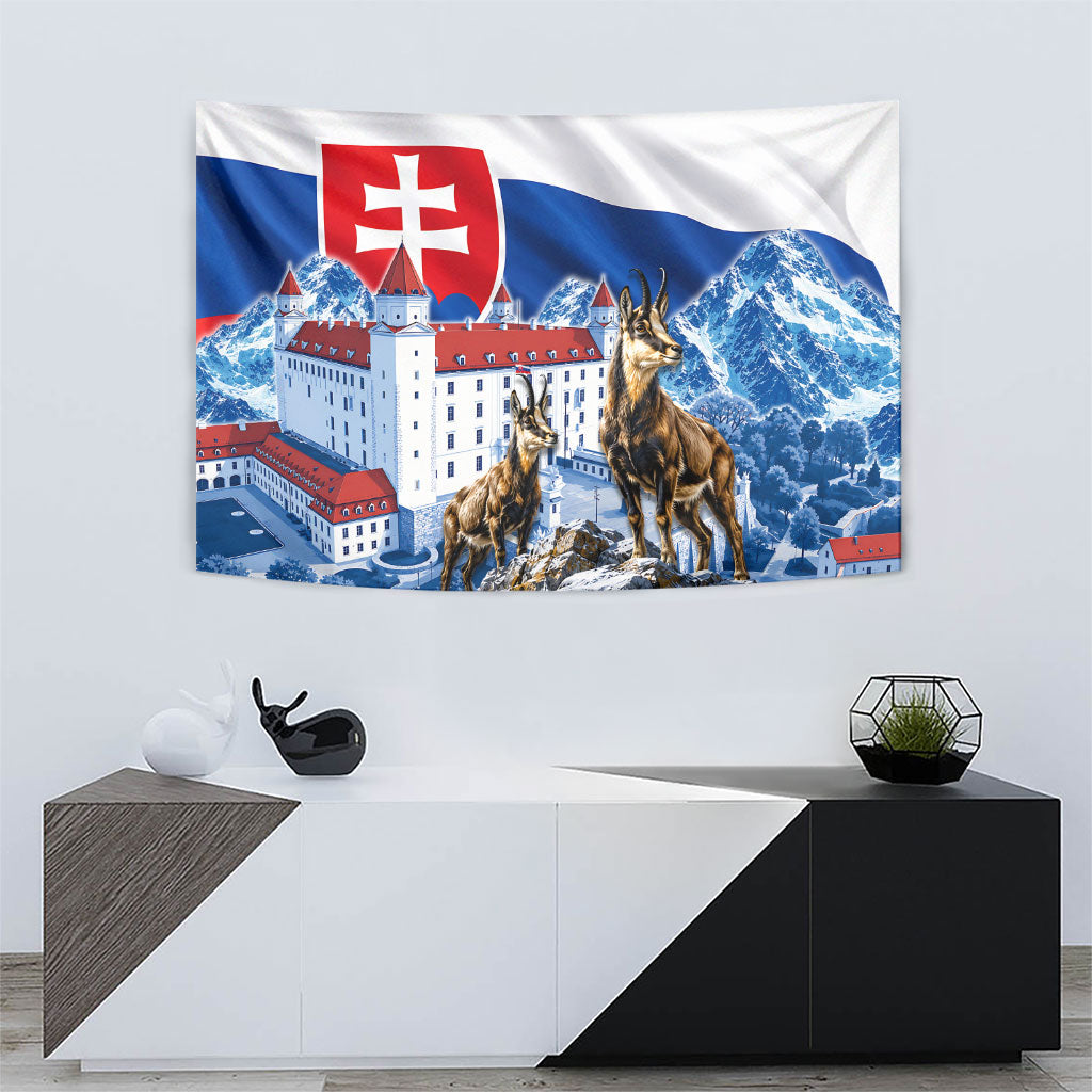 Slovakia Where Eagles Fly Tapestry Bratislava Castle Chamois Eagle Patriotism