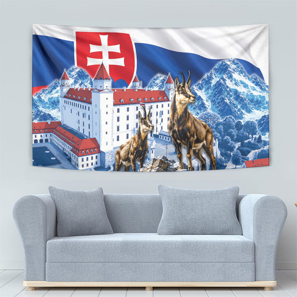 Slovakia Where Eagles Fly Tapestry Bratislava Castle Chamois Eagle Patriotism